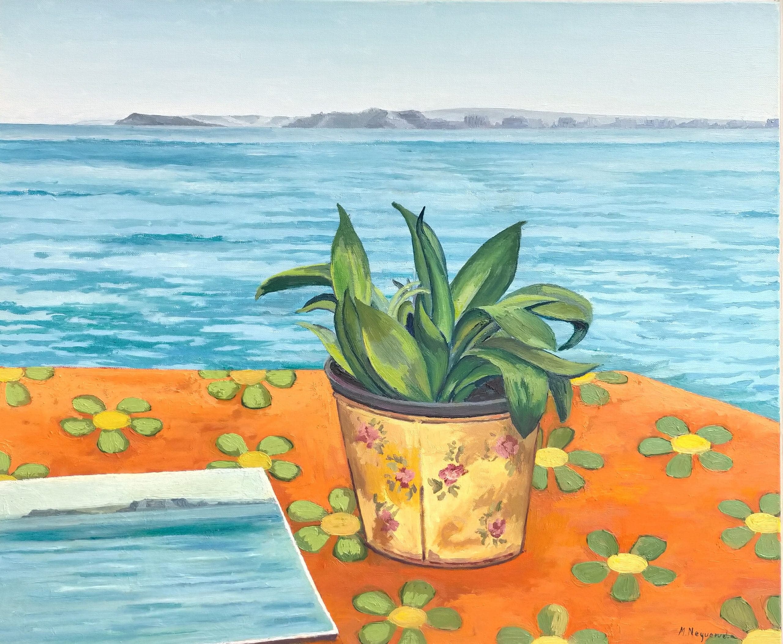 Pintando Cala Figuera, Calvia, Mallorca - miniatura 2