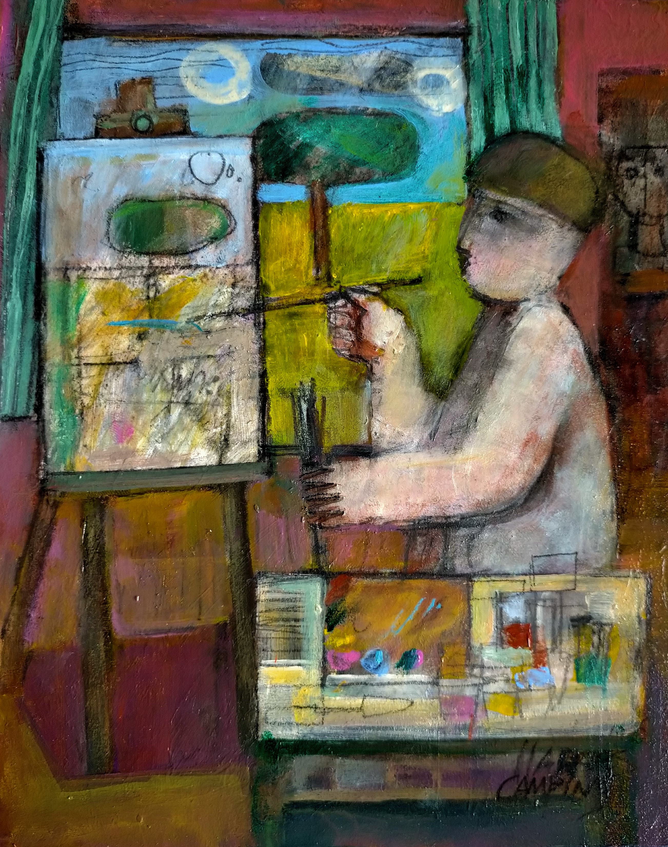 Pintor en el estudio
