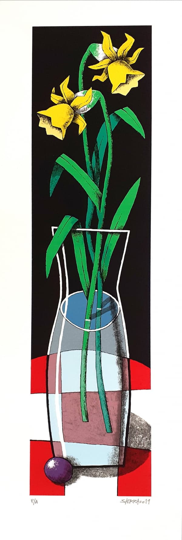 Carpeta: "Tres flores en agua" 2019 - miniatura 3