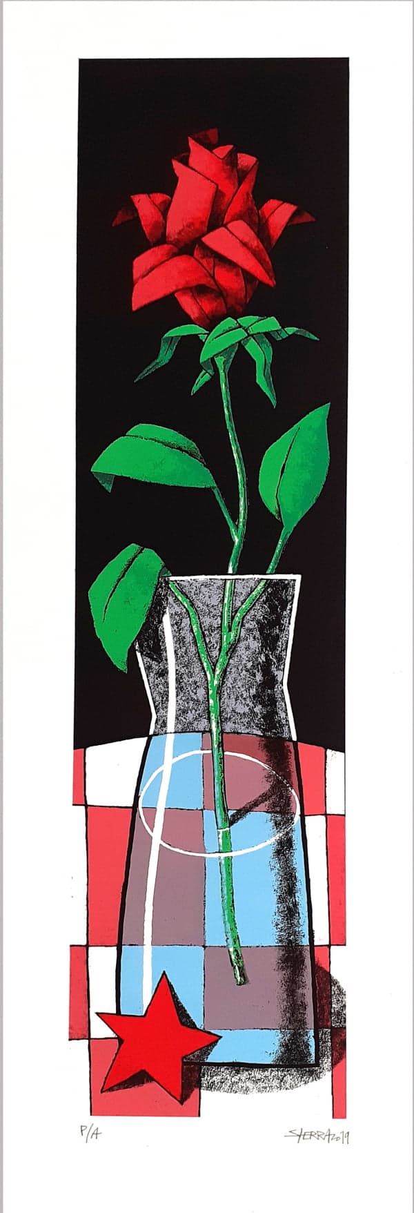 Carpeta: "Tres flores en agua" 2019