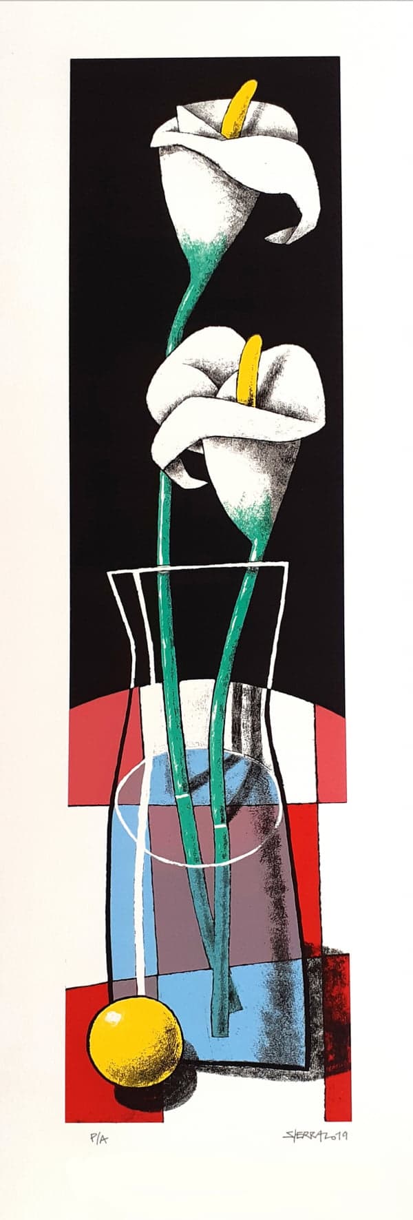 Carpeta: "Tres flores en agua" 2019 - miniatura 2