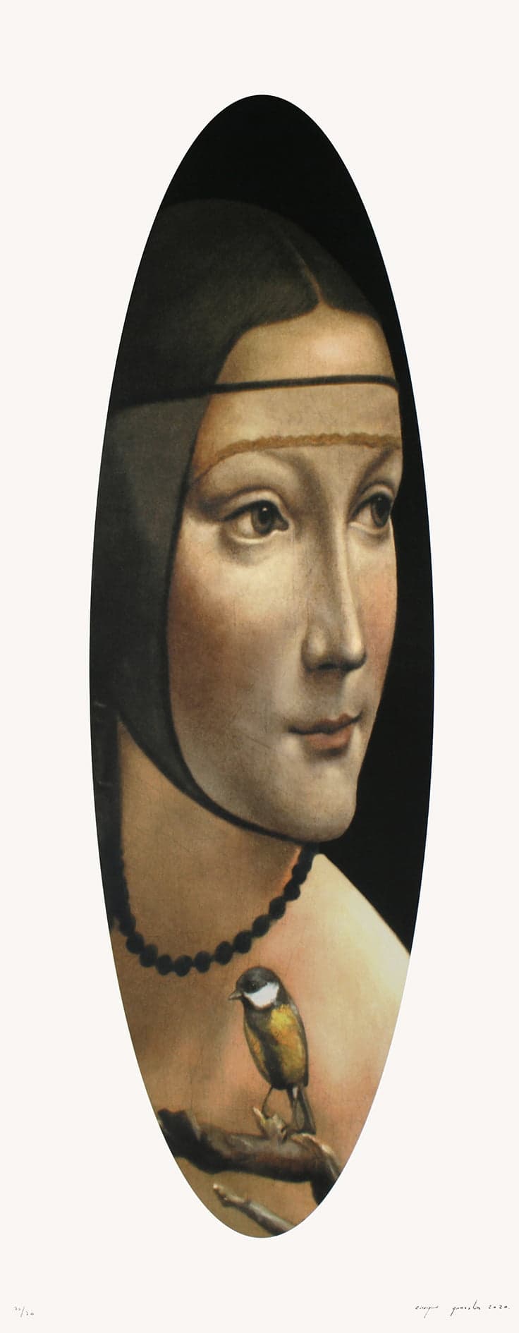 Dama de Leonardo con carbonero - ForLoveAtArt