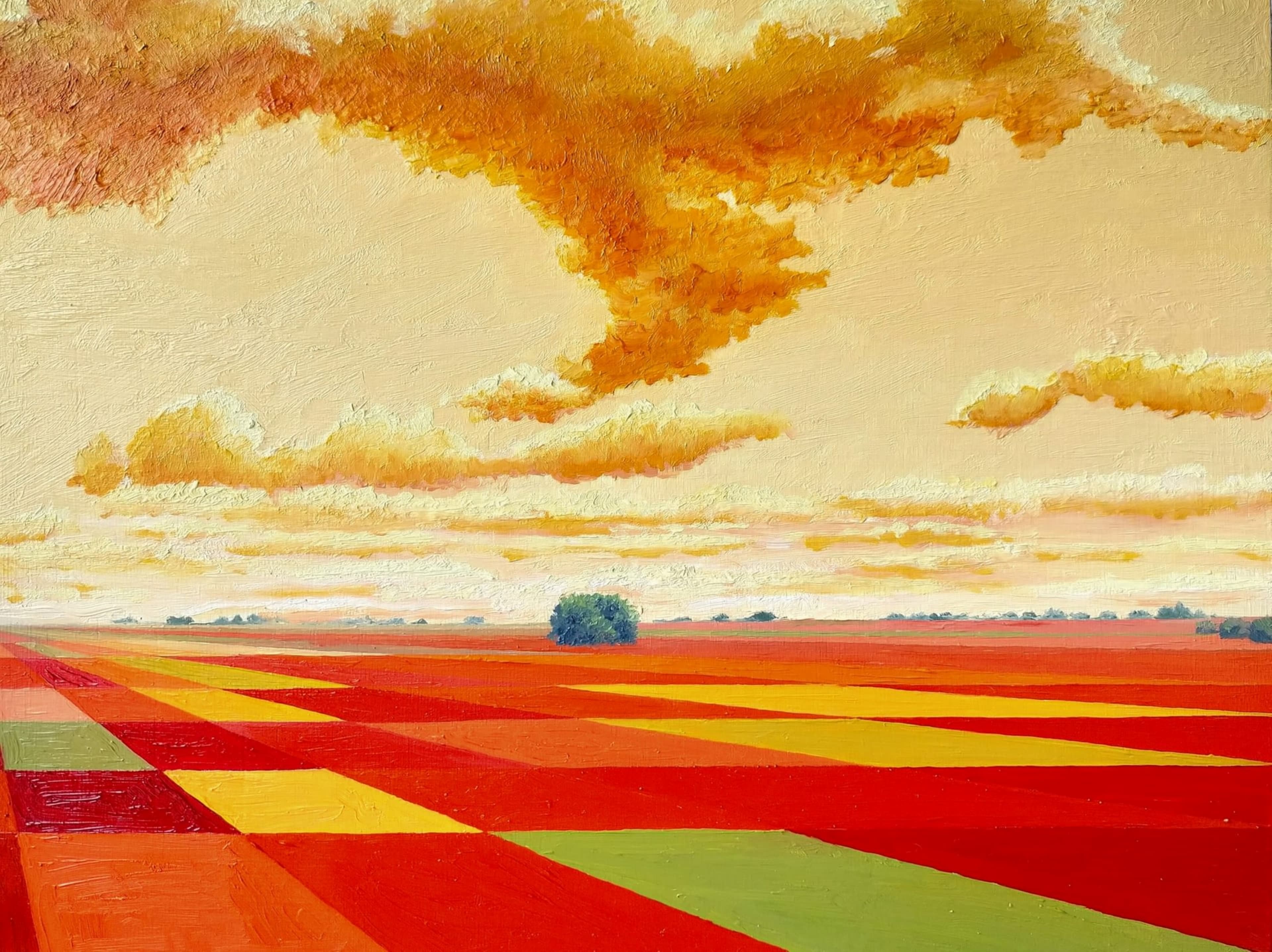 Paisaje Metafísico con Nubarrones