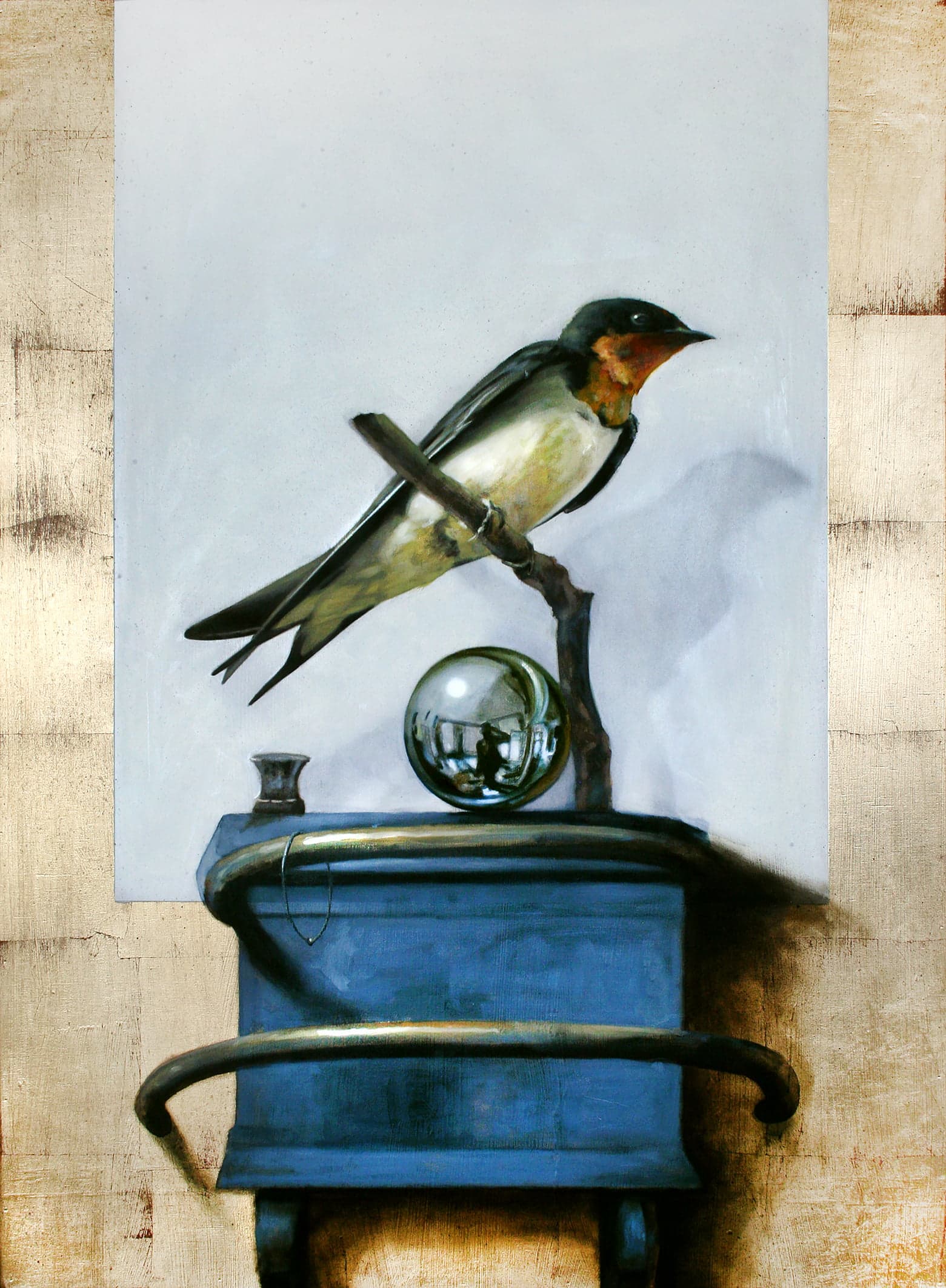 Golondrina y bola de cristal
